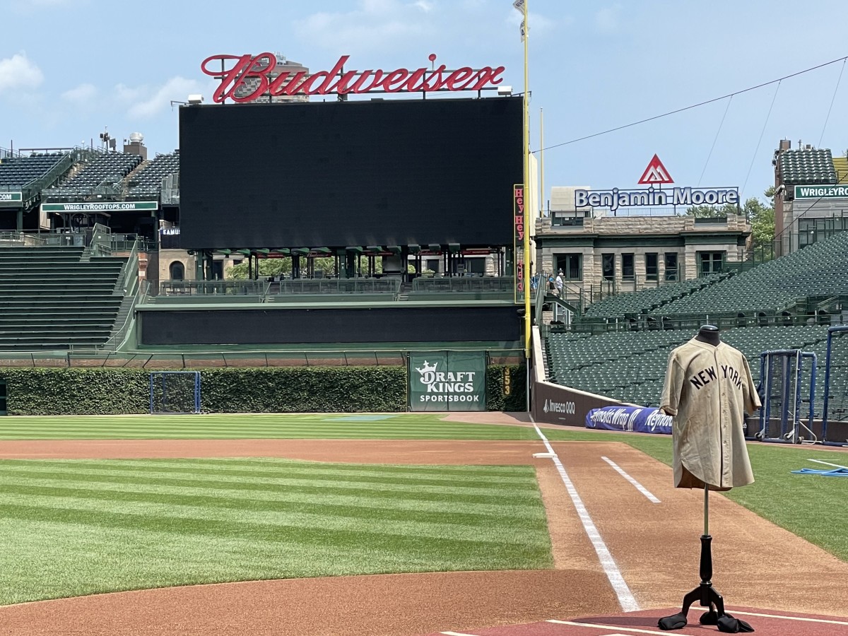 Babe Ruth S Called Shot Jersey Made A Return To Wrigley Ahead Of