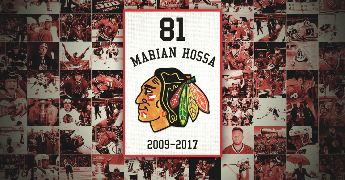 Blackhawks retire Marian Hossa's No. 81 jersey during United Center  ceremony - Chicago Sun-Times