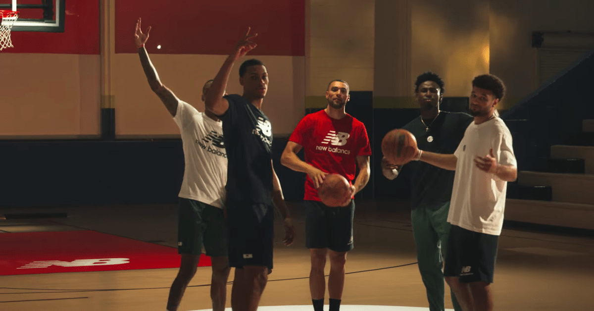 New balance basketball commercial store