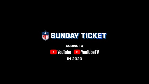 "NFL Sunday Ticket coming to YouTube TV in 2023" announcement on NFL Network
