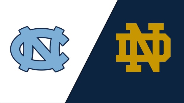 North Carolina and Notre Dame logos side-by-side
