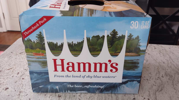 Hamm's Retro Beer Cans Case Packaging