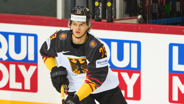 Lukas Reichel Team Germany IIHF Worlds Chicago Blackhawks