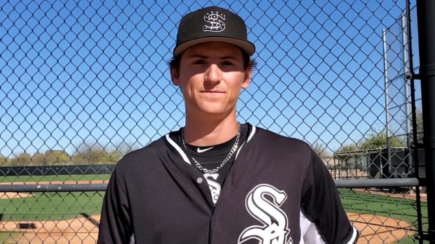 Chicago White Sox top prospect Colson Montgomery speaks with reporters