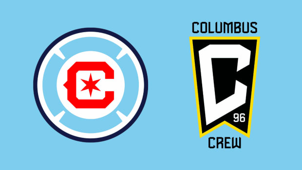 Chicago Fire FC and Columbus Crew logos side-by-side