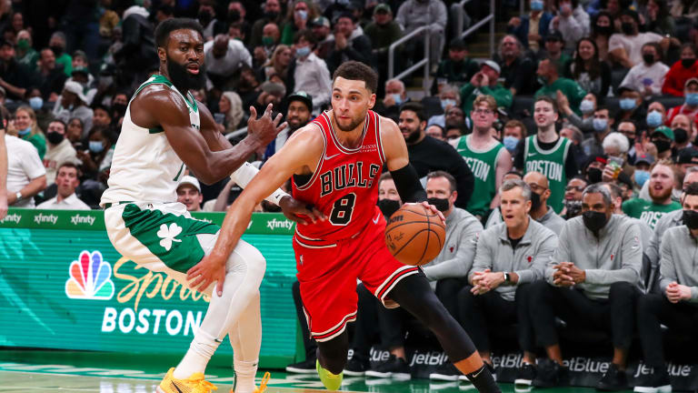 Zach LaVine IN, Andre Drummond and Coby White Out vs. Celtics