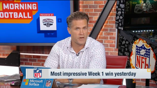 Good Morning Football's Kyle Brandt proclaims the Chicago Bears' win over the San Francisco 49ers on Sunday, September 11 was the most impressive win from Week 1 NFL action.