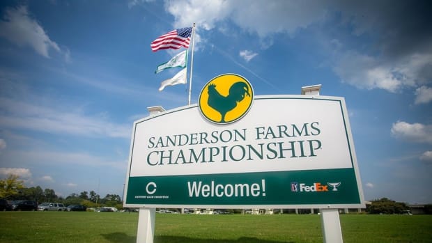 Sanderson Farms Championship welcome sign