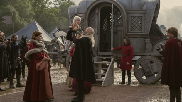 King Viserys and Queen Alicent celebrate Prince Aegons birthday-House of the Dragon S01E03 - 'Second of His Name'
