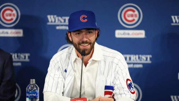 The Chicago Cubs introduced shortstop Dansby Swanson on Wednesday at Gallagher Way. Swanson, joined by his family and wife, jolted Cubs fans by introducing himself and sharing the excitement about joining the team.