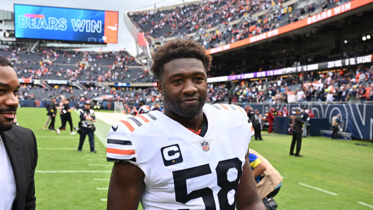 Roquan Smith Thanks Bears Fans Ahead Of Debut With Ravens