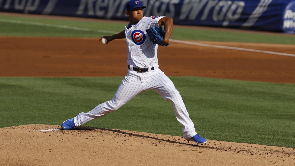 Adbert Alzolay of the Chicago Cubs reacts with a fist pump and a News  Photo - Getty Images