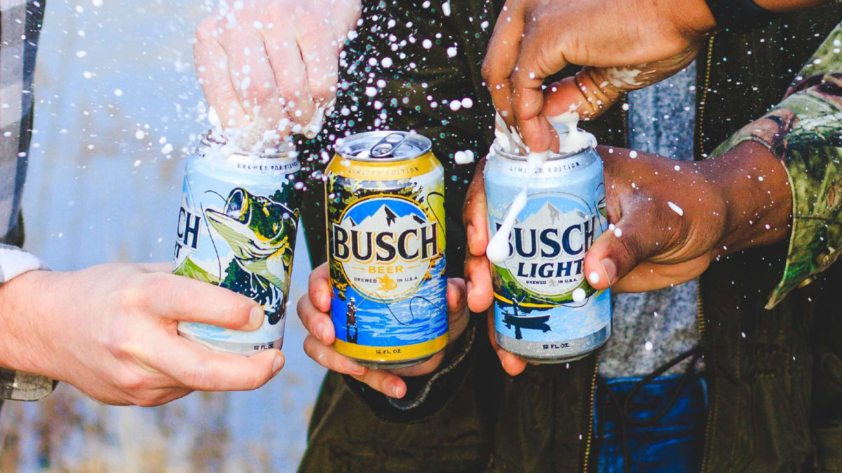 Busch Light Fishing Cans… coming soon 🎣🐟🐠🍻 Catch all four 🤞🏼 #bu