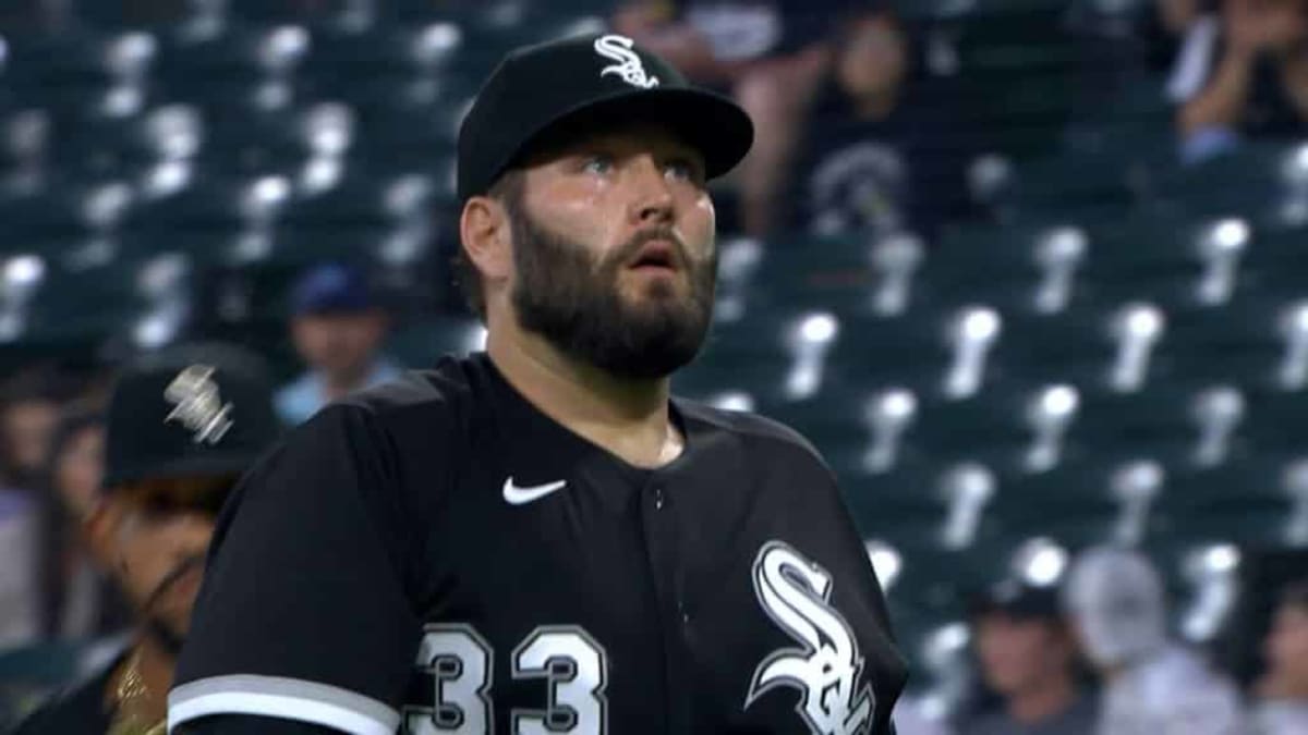 White Sox starting pitcher Lance Lynn walks to the dugout after finishing  up the third inning of a game against the Guardians on Sept. 21, 2022, at  Guaranteed Rate Field. – The Denver Post