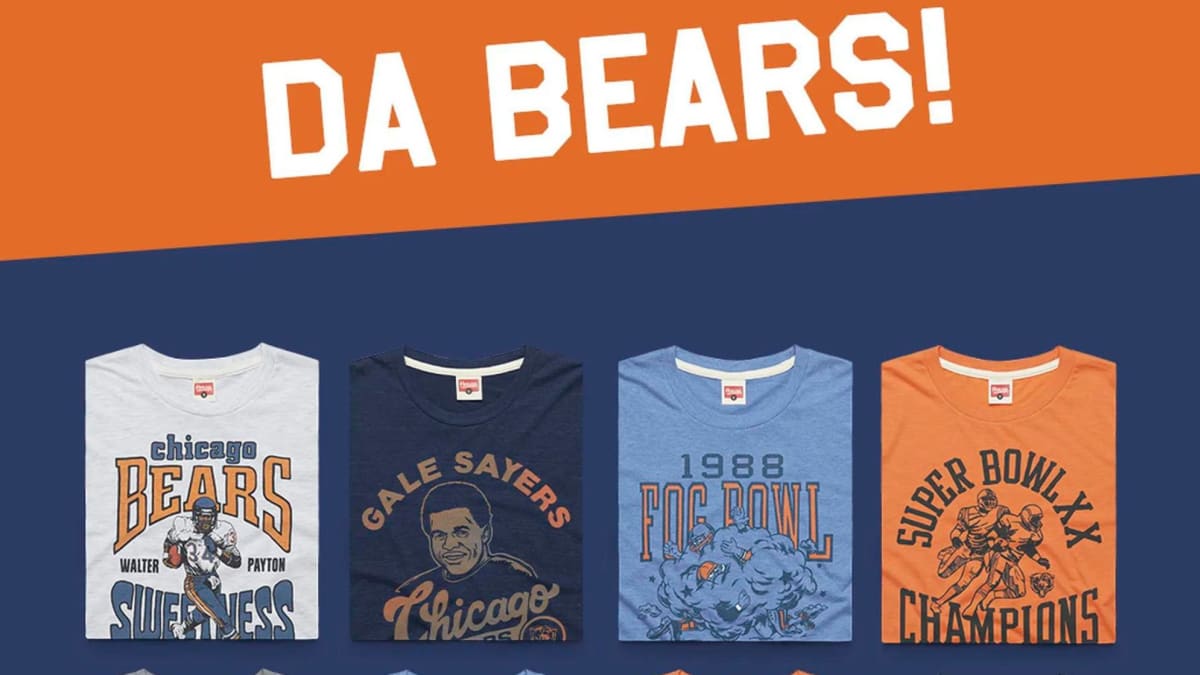 Gear up for Chicago Bears season with Homage: Vintage shirts