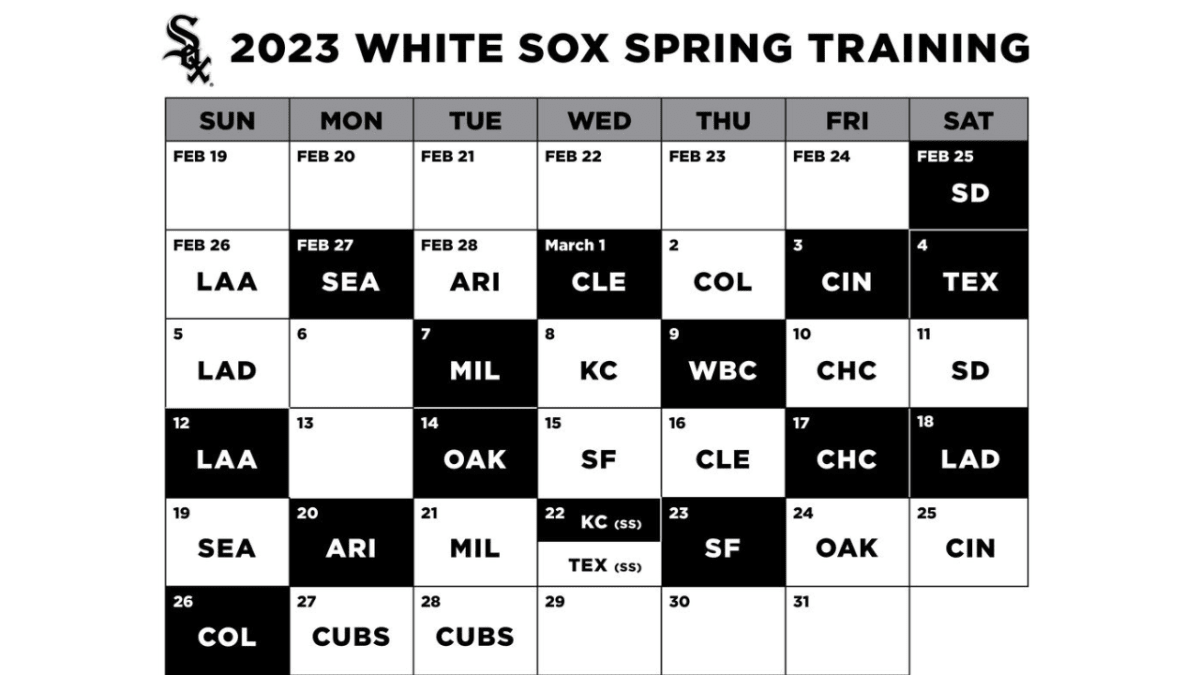 Padres' 2023 Spring Training schedule released