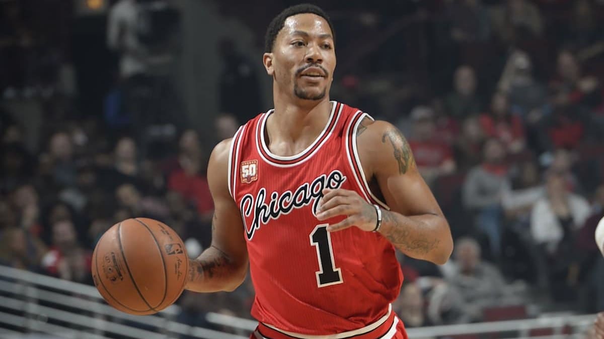 Derrick rose 2025 jersey red