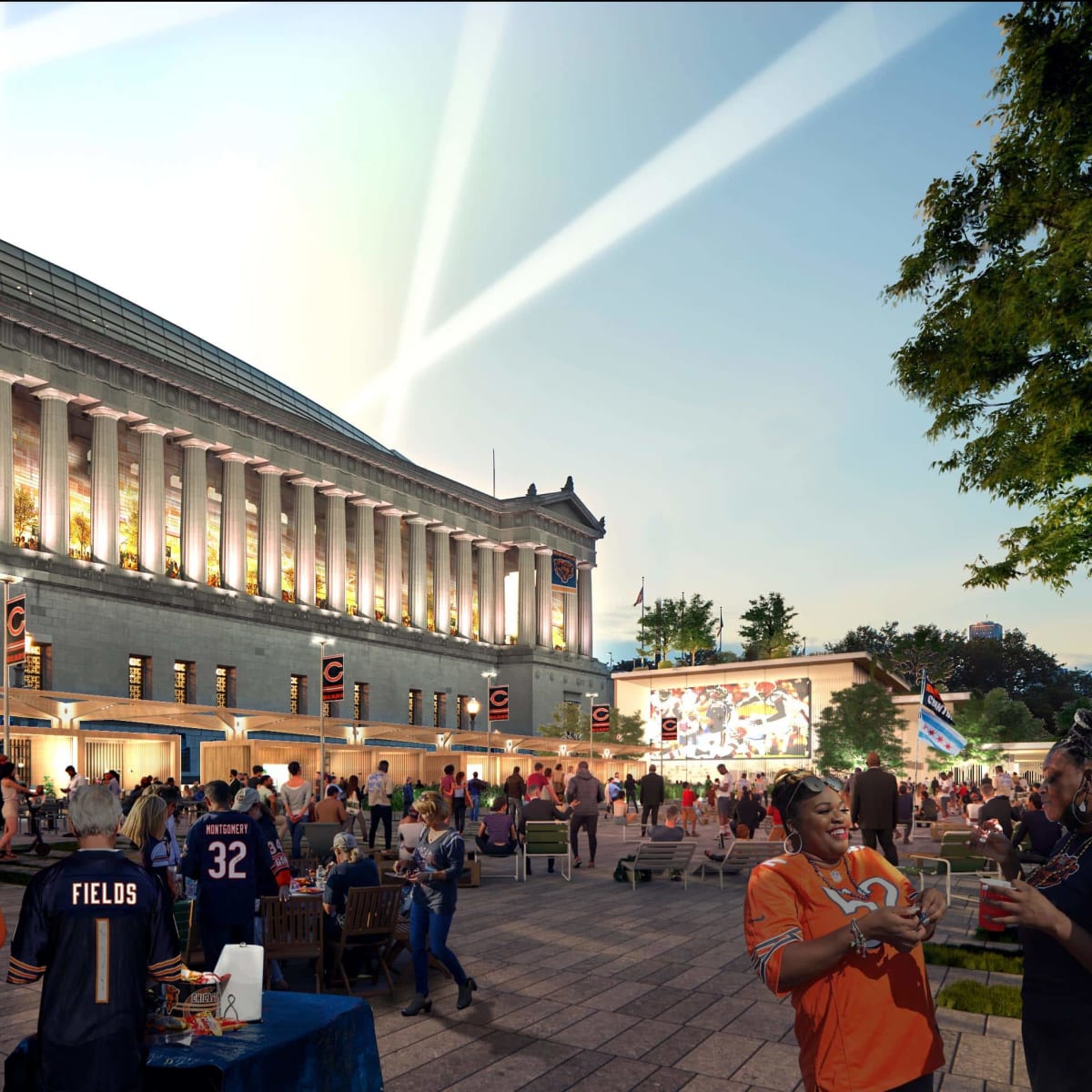 Mayor Lightfoot Open To Roof On Soldier Field As Bears Explore Bolting For  Arlington