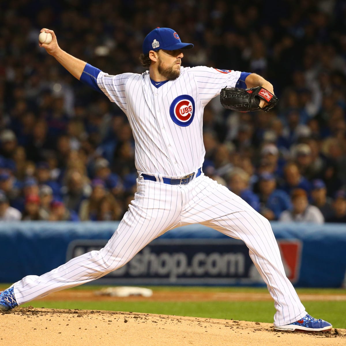 Cubs pitcher John Lackey - Los Angeles Times