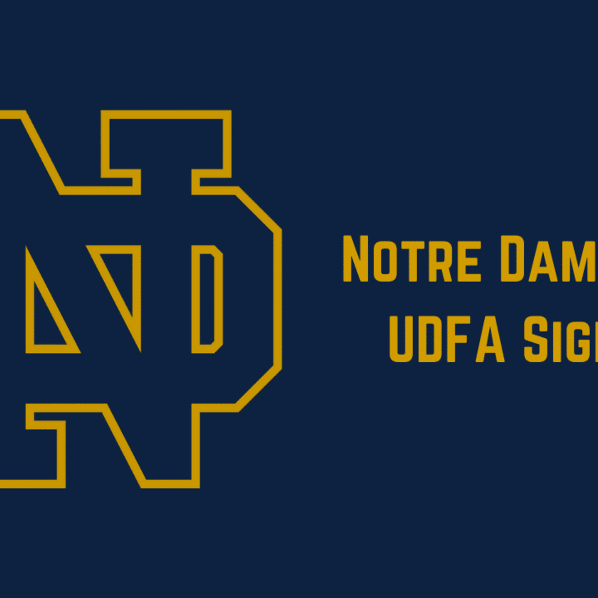 2022 NFL Draft: Undrafted Notre Dame Players Find New Homes in Free Agency  - One Foot Down