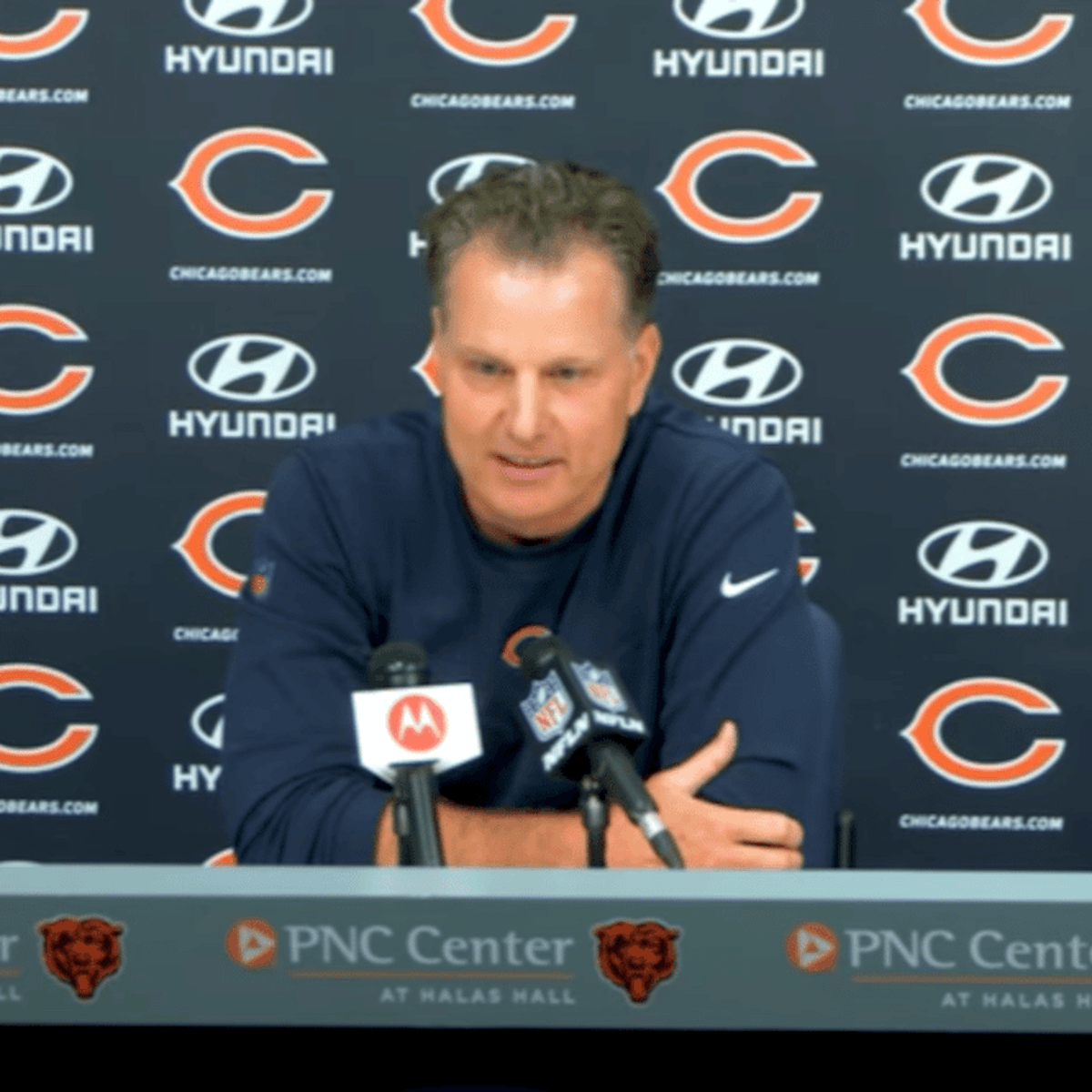 Matt Eberflus on 1st Chicago Bears pregame: 'It's about us'