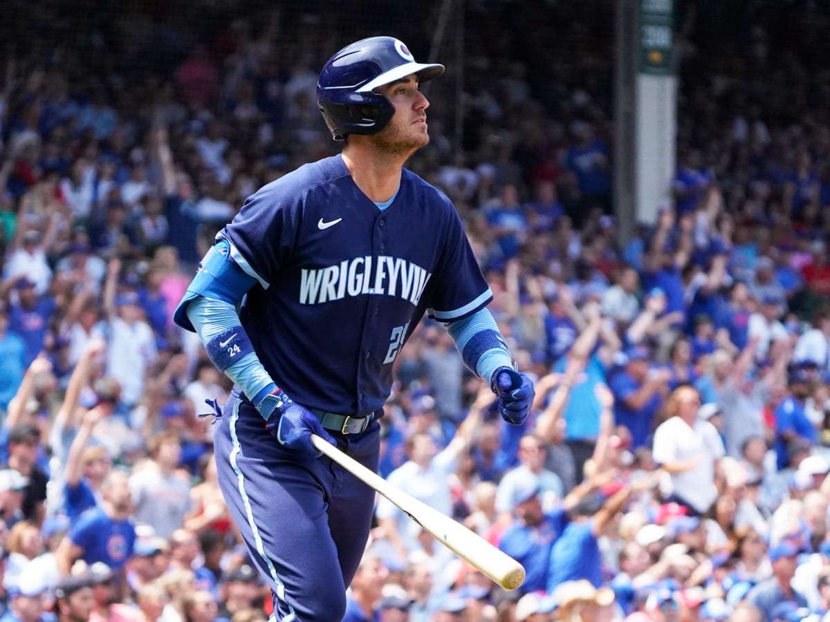 Cody Bellinger damages Wrigley video board with home run