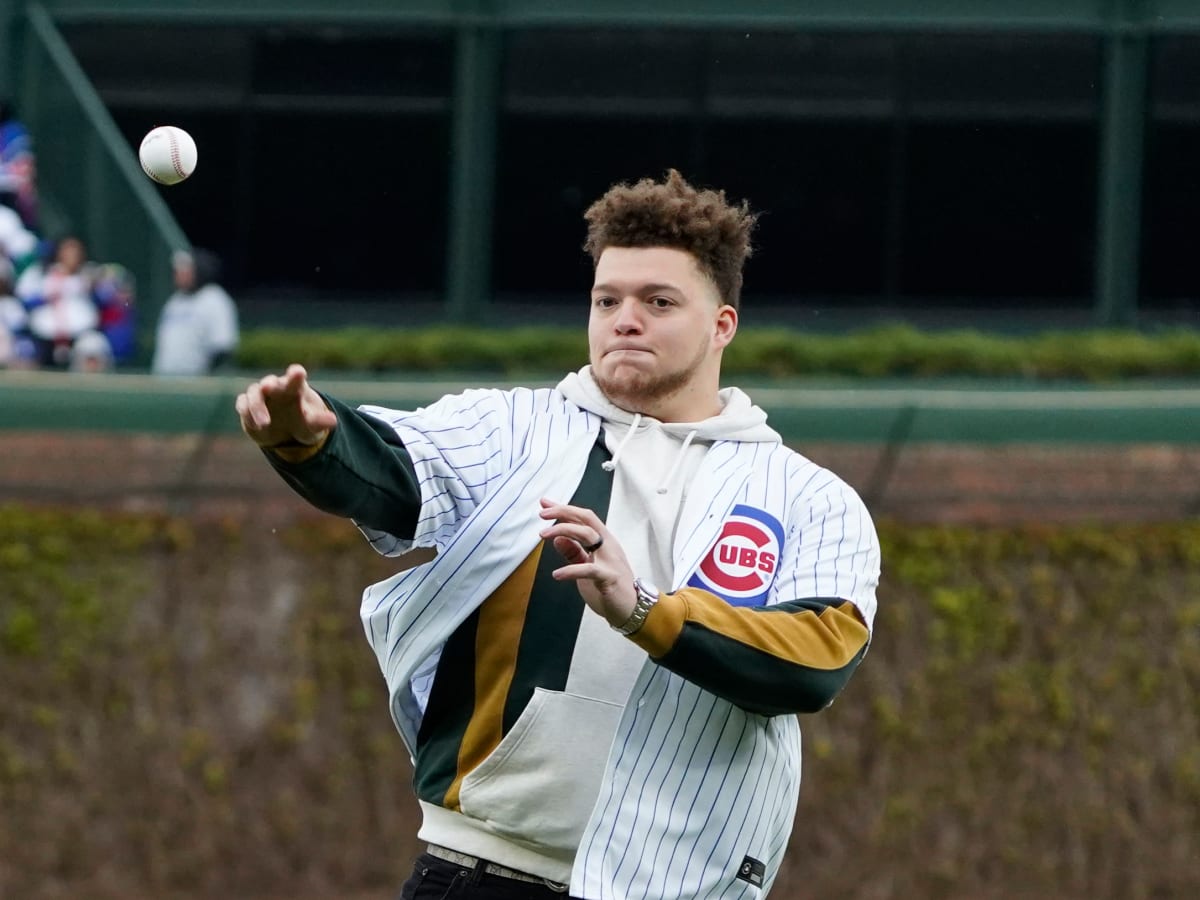 WATCH: Chicago Bears OL Teven Jenkins throws first pitch at Wrigley Field -  On Tap Sports Net