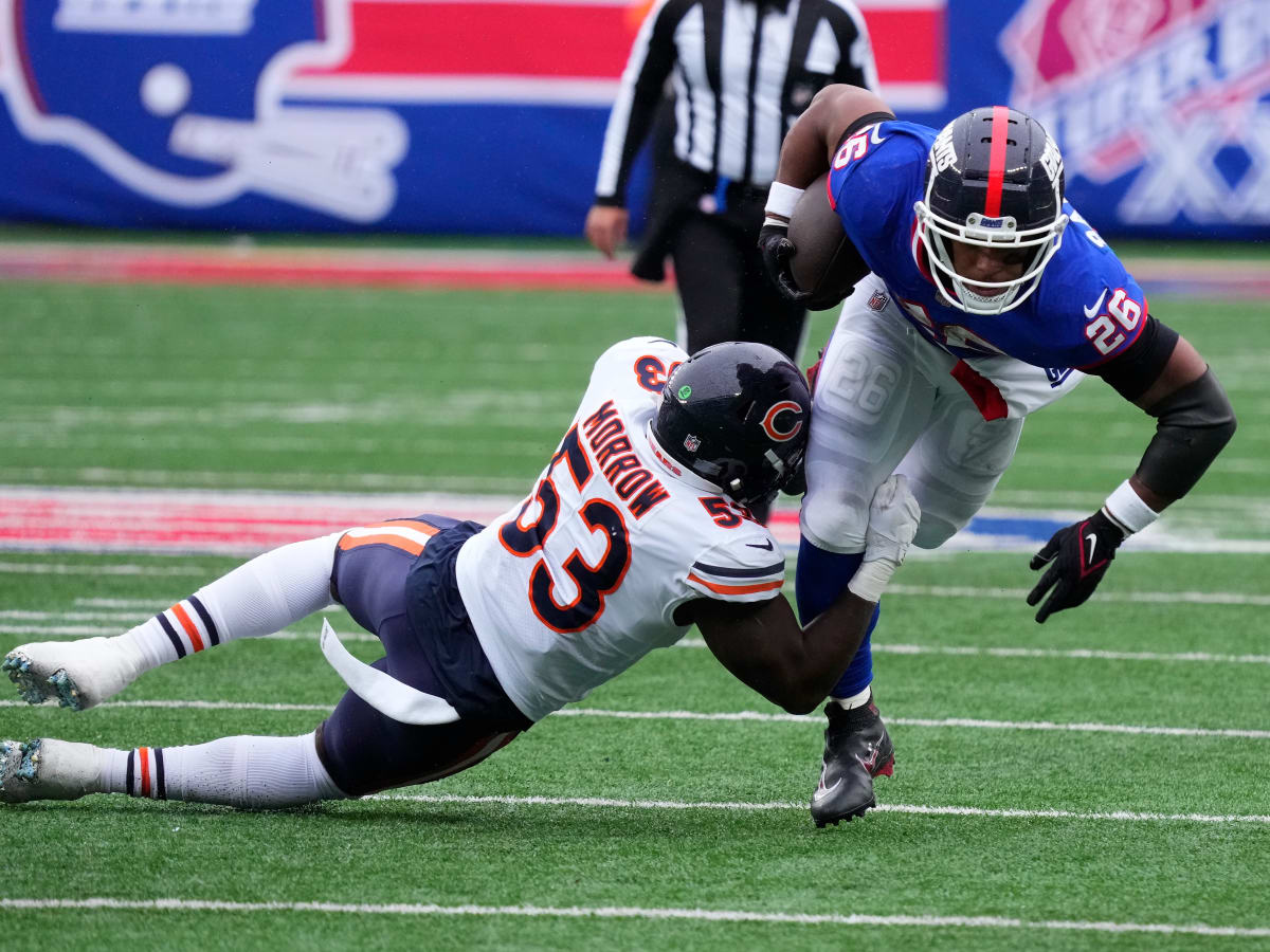 Los Angeles, CA. 17th Nov, 2019. Chicago Bears inside linebacker Roquan  Smith (58) during the NFL game between Chicago Bears vs Los Angeles Rams at  the Los Angeles Memorial Coliseum in Los