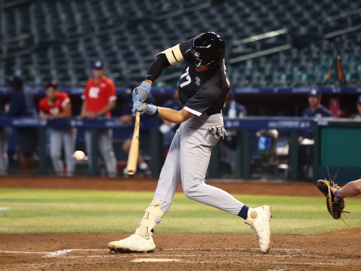 Shortstop Ryan Burrowes (20) of the Chicago White Sox during an