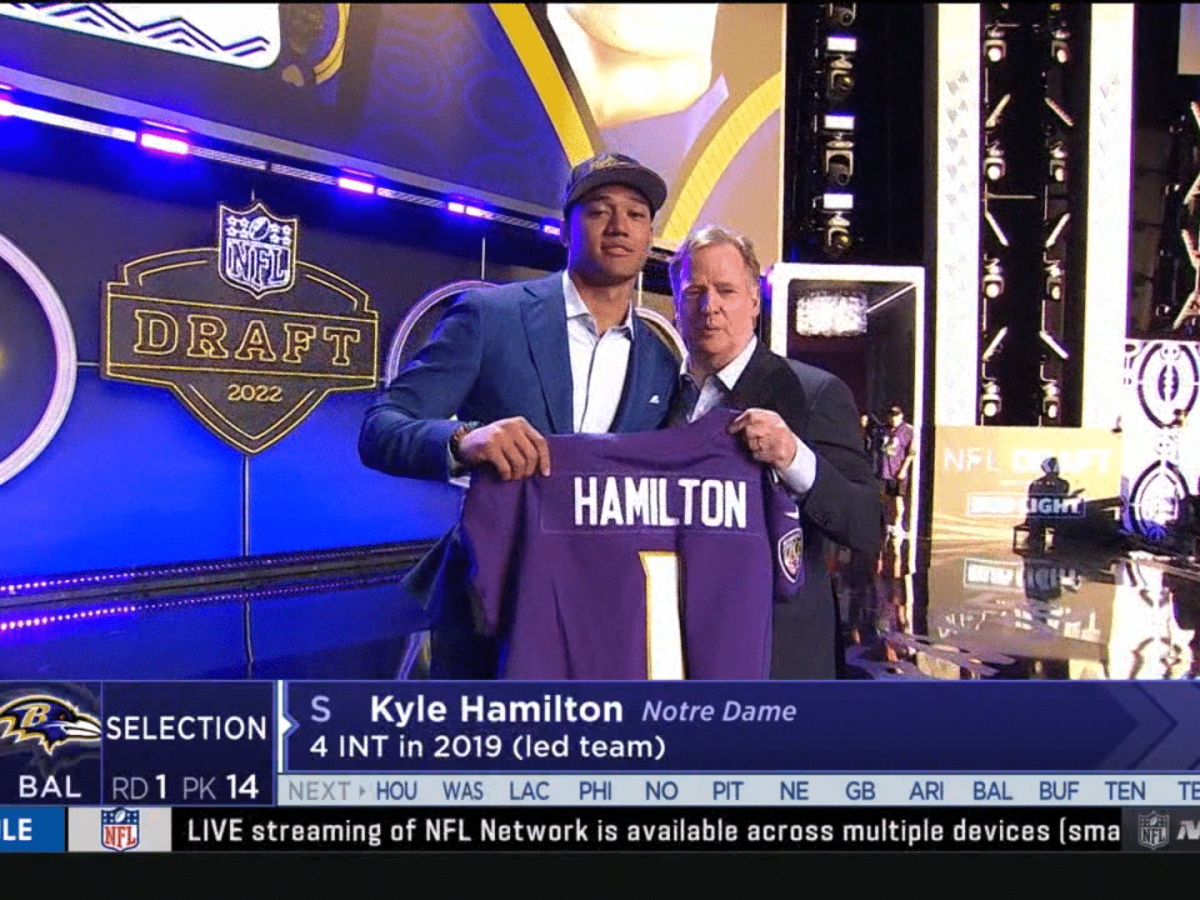 NFL Draft results 2022: Ravens pick Kyle Hamilton with No. 14 pick -  DraftKings Network