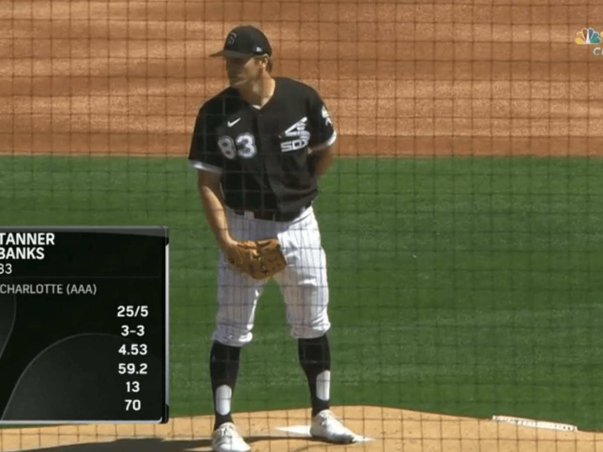 Tanner Banks of the Chicago White Sox delivers a pitch against the News  Photo - Getty Images