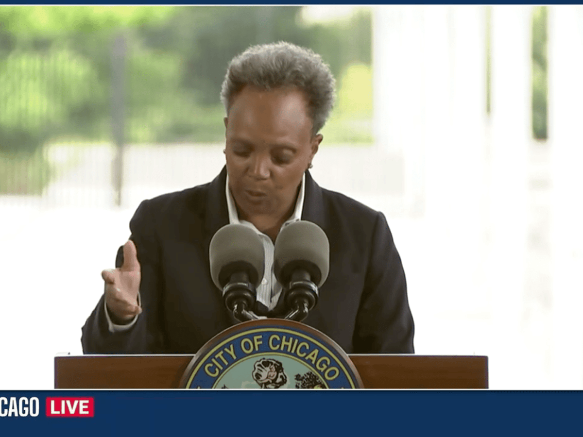 Chicago Mayor Lori Lightfoot Pitches Soldier Field Dome - Sports Illustrated