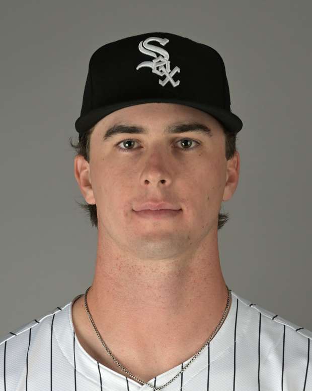 Feb 20, 2025; Glendale, AZ, USA; Chicago White Sox pitcher Grant Taylor (81) poses for a photo on media day at the team’s spring training facility in Glendale, AZ.