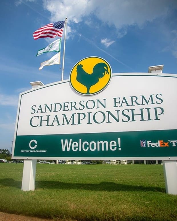 Sanderson Farms Championship welcome sign