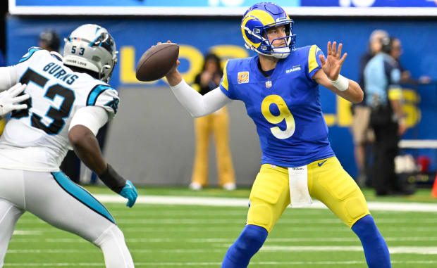 Goff tosses 3 TD passes to Higbee, Rams beat Eagles 37-19