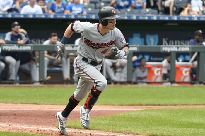 Ian Miller finished the 2019 season with the Minnesota Twins. Miller played in 12 games seeing only 17 at-bats.Photo: Ed Zurga/Getty Images