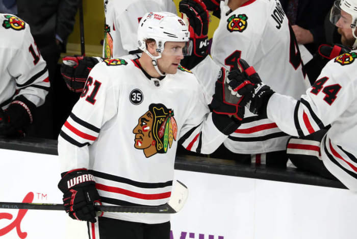 Riley Stillman Blackhawks