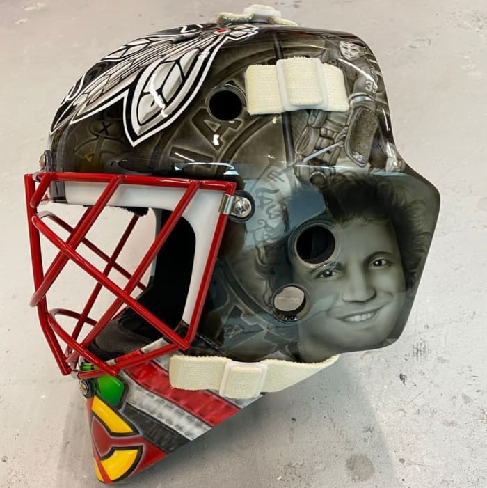 Blackhawks: Malcolm Subban Honors Tony Esposito with New Mask - On Tap ...