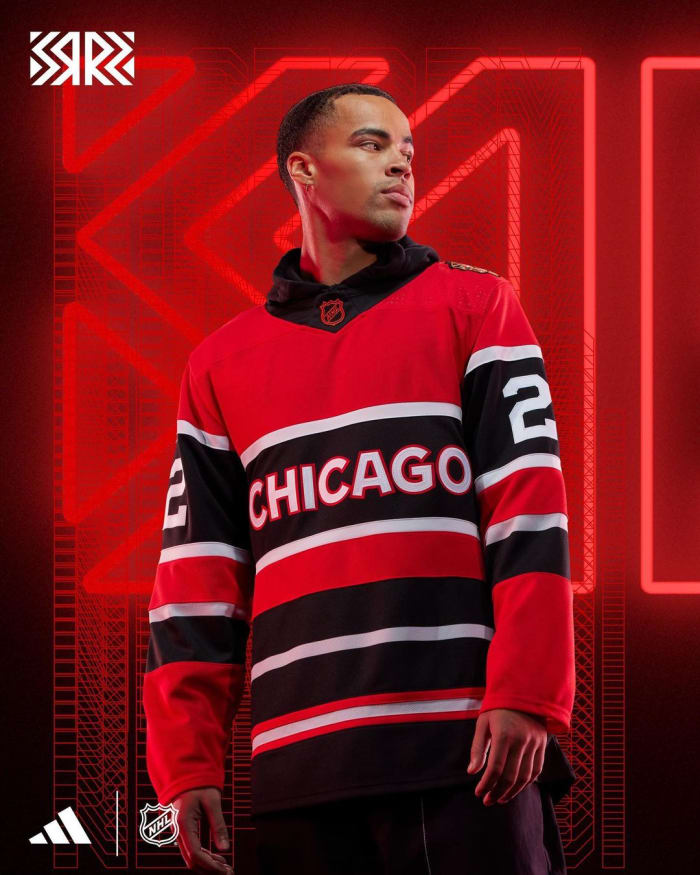 Chicago Blackhawks Reverse Retro Jersey Revealed For 2022 23 On Tap