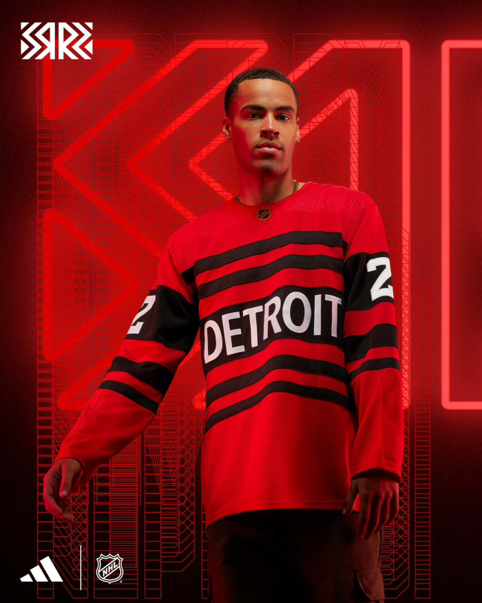 2022-23 Detroit Red Wings Reverse Reto Jersey