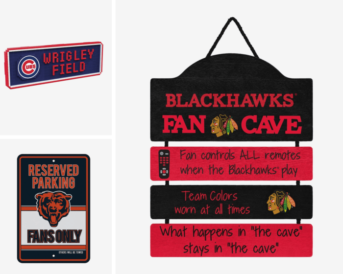 Chicago Sports Man Cave Gifts
