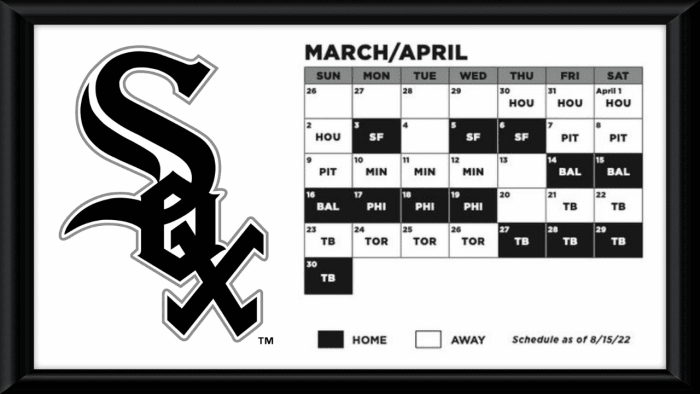 White Sox Draw Challenging Start to 2023 Schedule; How Will They Fare