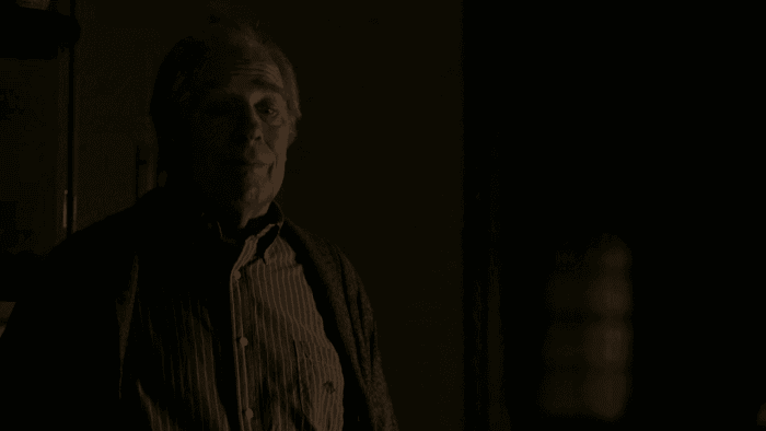 Chuck shows with his sullen eyes that he would never reciprocate the kindness his brother Jimmy is showing in the Better Call Saul finale