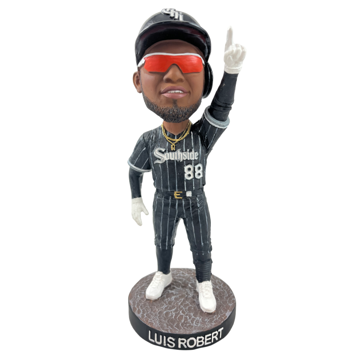 The Chicago White Sox Luis Robert bobblehead giveaway for Saturday, July 8, 2023 vs. the St. Louis Cardinals