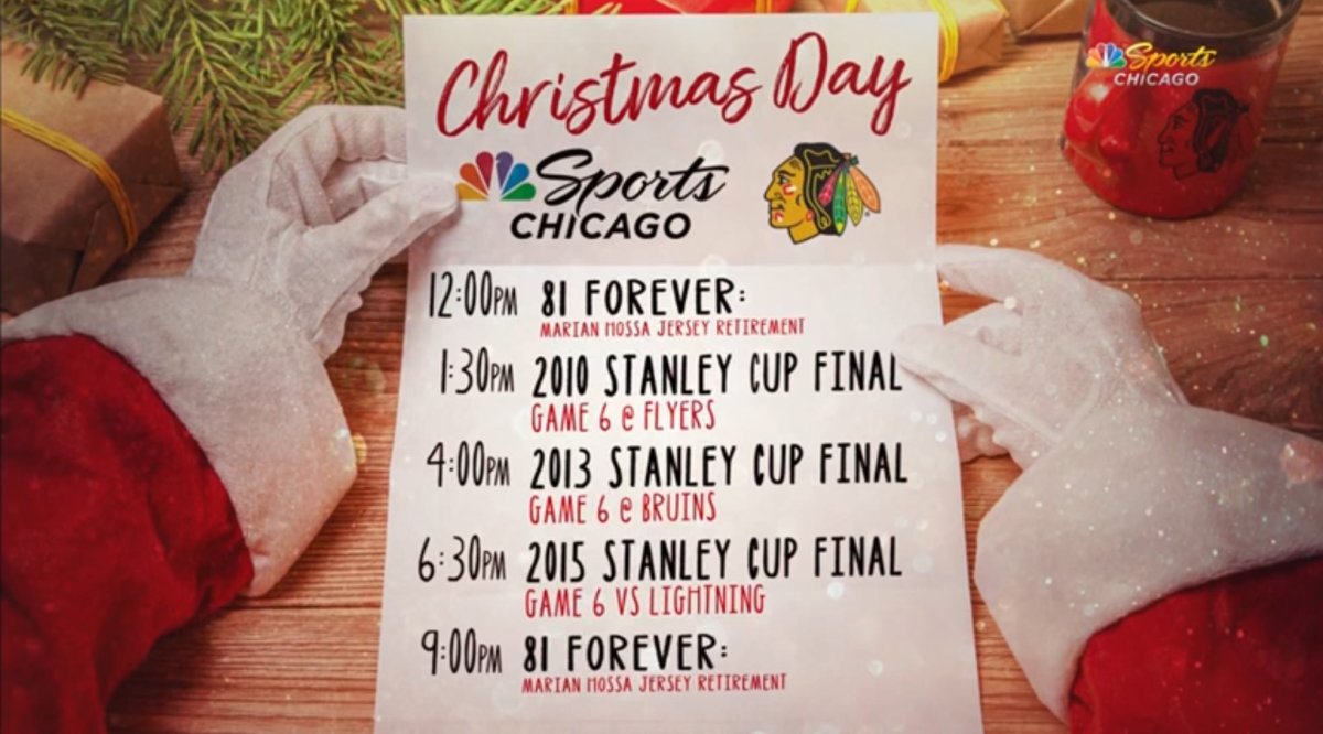 NBC Sports Chicago to Air Blackhawks Stanley Cup Clinchers on Christmas Day