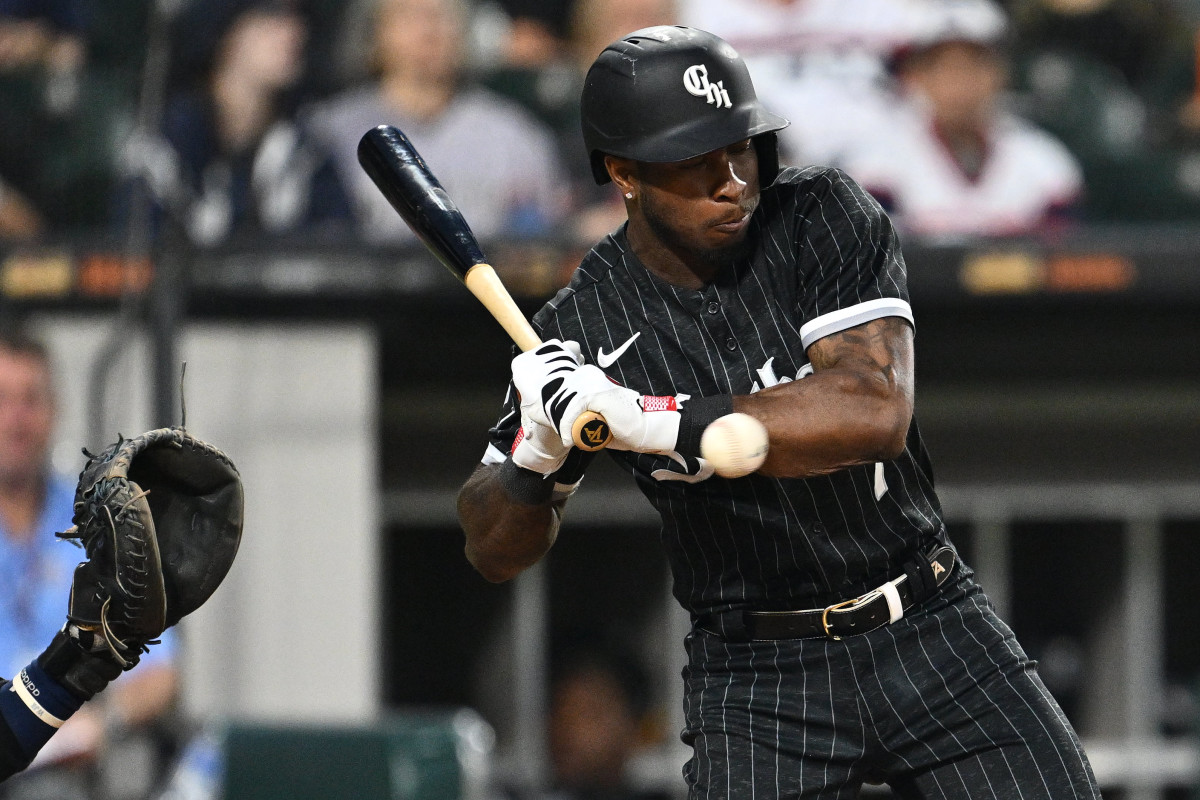 Tim Anderson Chicago White Sox Autographed 16 x 20 Black Jersey Photograph