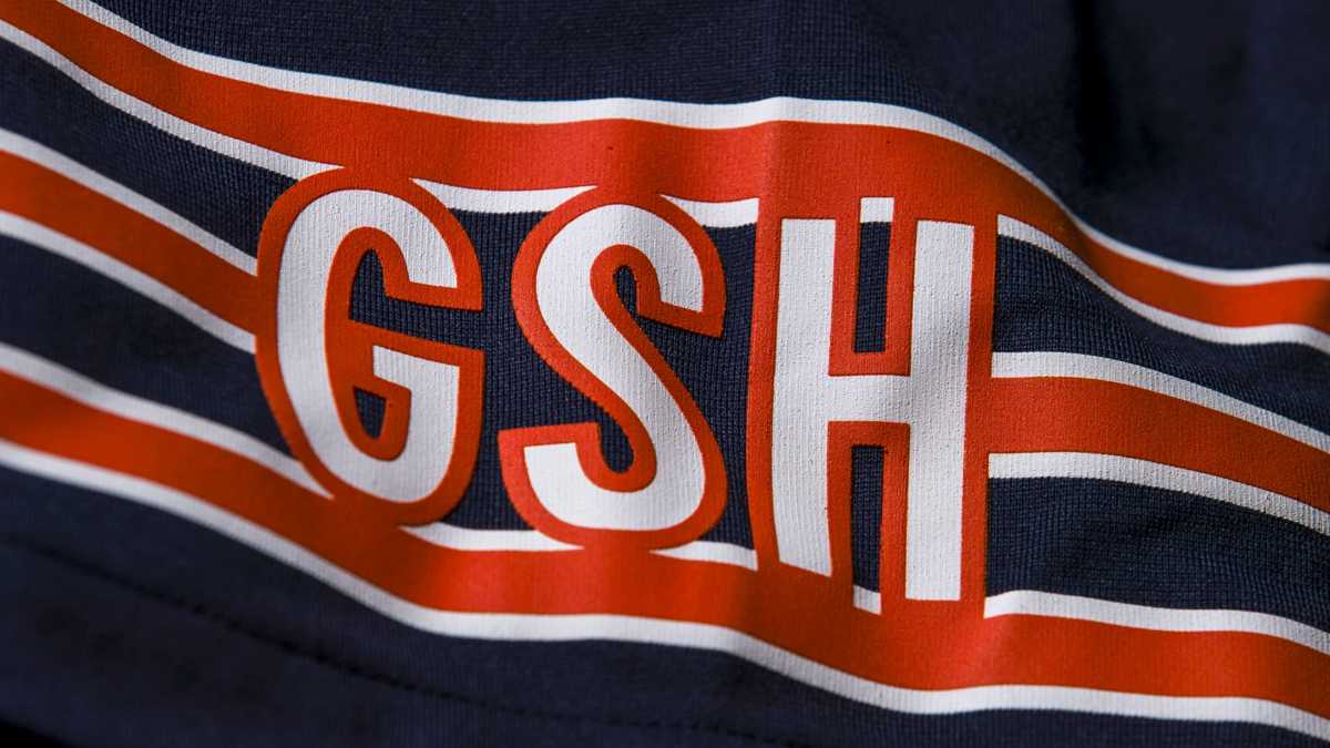 Chicago Bears GSH logo on jersey sleeve