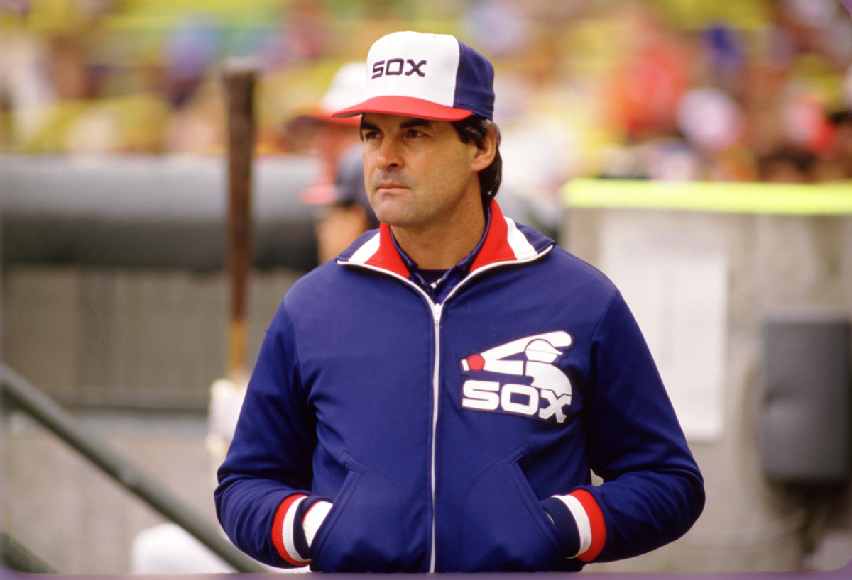 CHICAGO - 1986:  Manager Tony LaRussa of the Chicago White Sox looks on during an MLB game at Comiskey Park in Chicago, Illinois during the 1986 season . (Photo by Ron Vesely/MLB Photos via Getty Images)