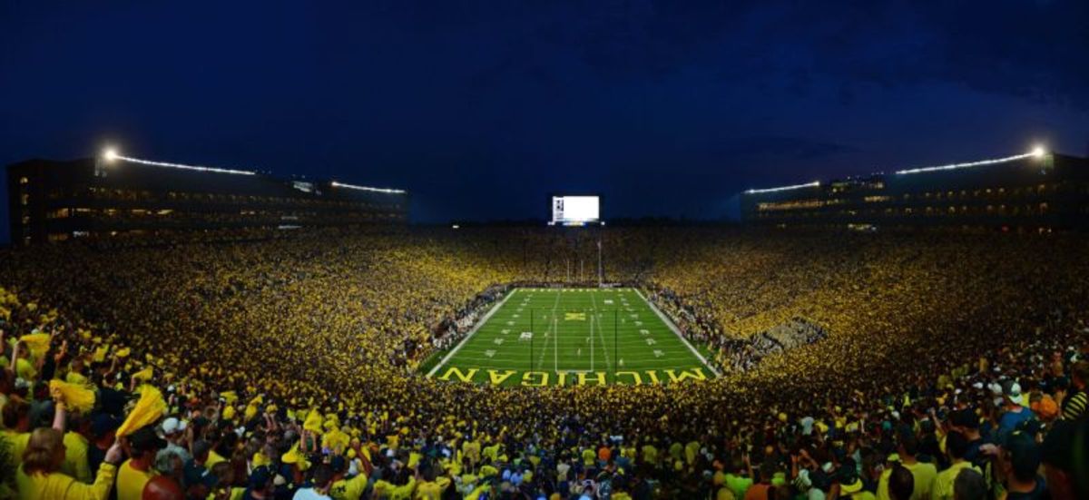 Michigan Stadium in Ann Arbor, Michigan. (Photo via: Yahoo Sports)