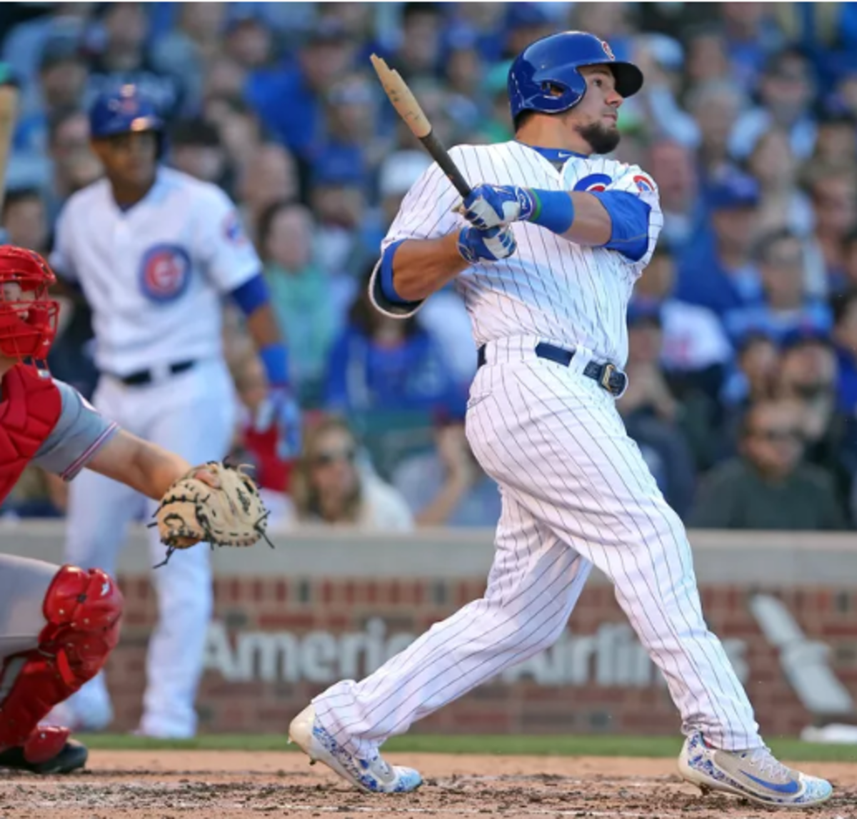 Kyle  Schwarber was the best hitter in the lineup the second half of last season and is still in the arbitration phase of his contract, making him very valuable to the Cubs' roster.Photo: Dennis Wierzbicki/USA TODAY Sports